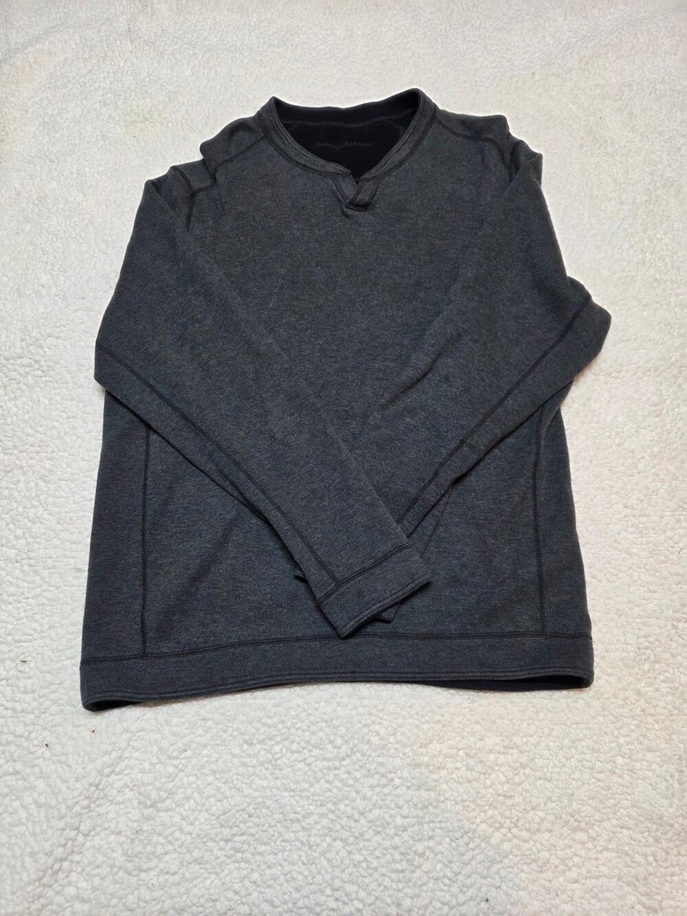 Tommy Bahama Men's Charcoal Crewneck Sweater size L